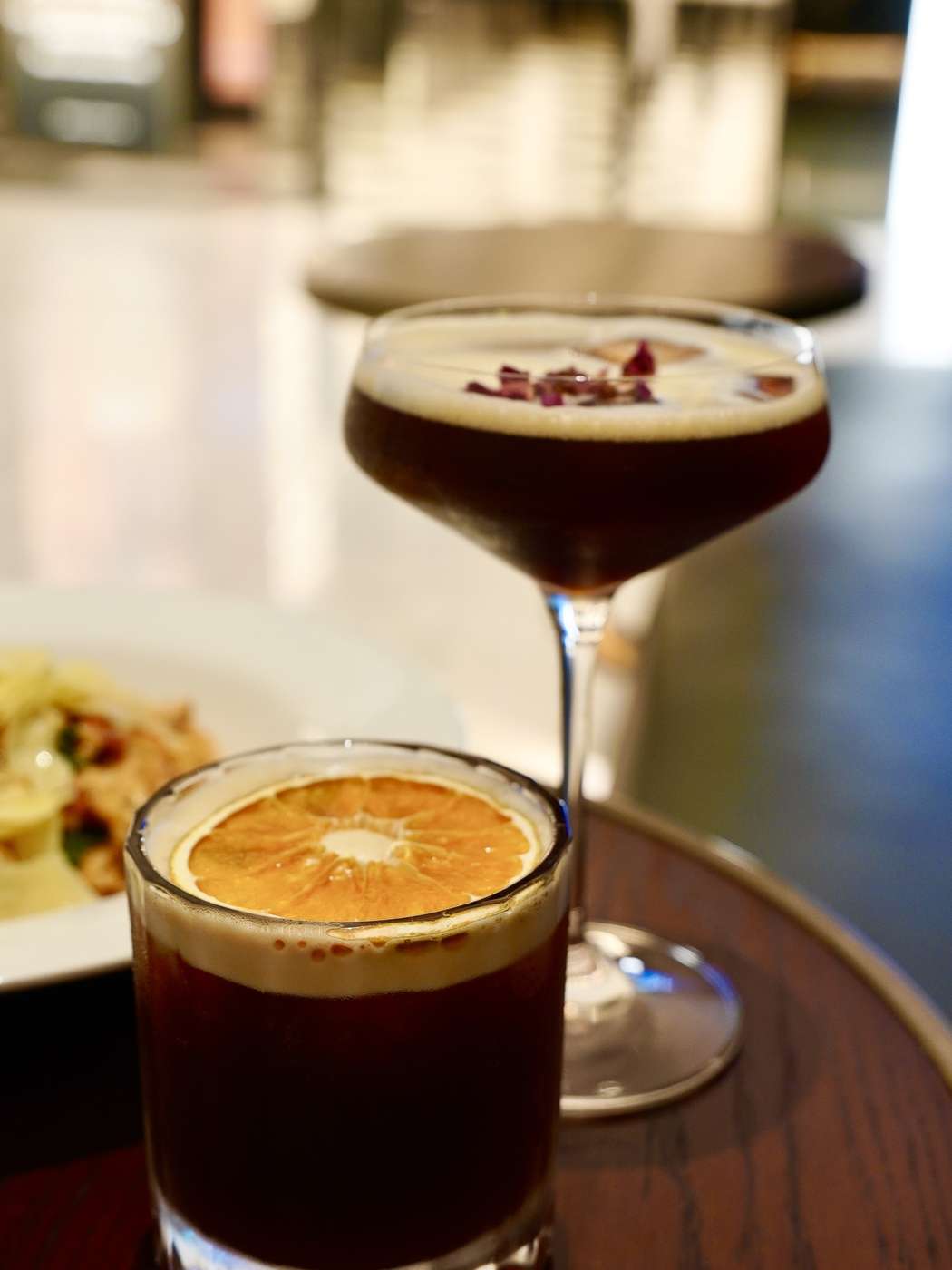 Espresso tonic over ice